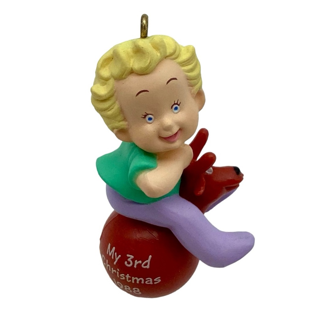 Hallmark 1988 “Child’s Third Christmas” Christmas Ornament